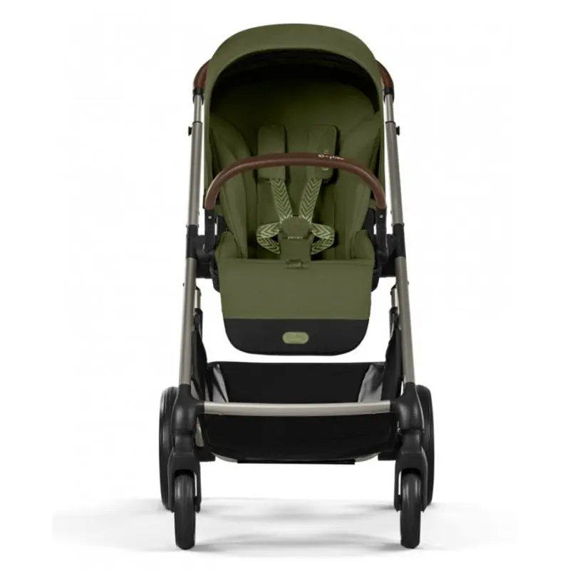 Коляска Cybex Balios 3 в 1 Moss Green автокрісло Cloud T i-Size Plus Leaf Green + адаптори - фото 4