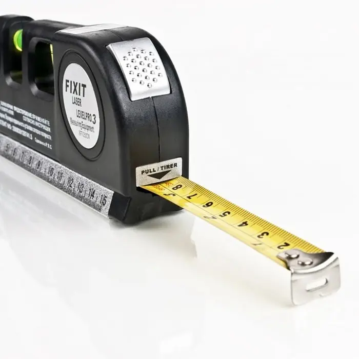 Лазерний рівень з рулеткою FIXIT Laser Level PRO 3 3-в-1, з лінійкою, 2.5 м, на батарейках - фото 4