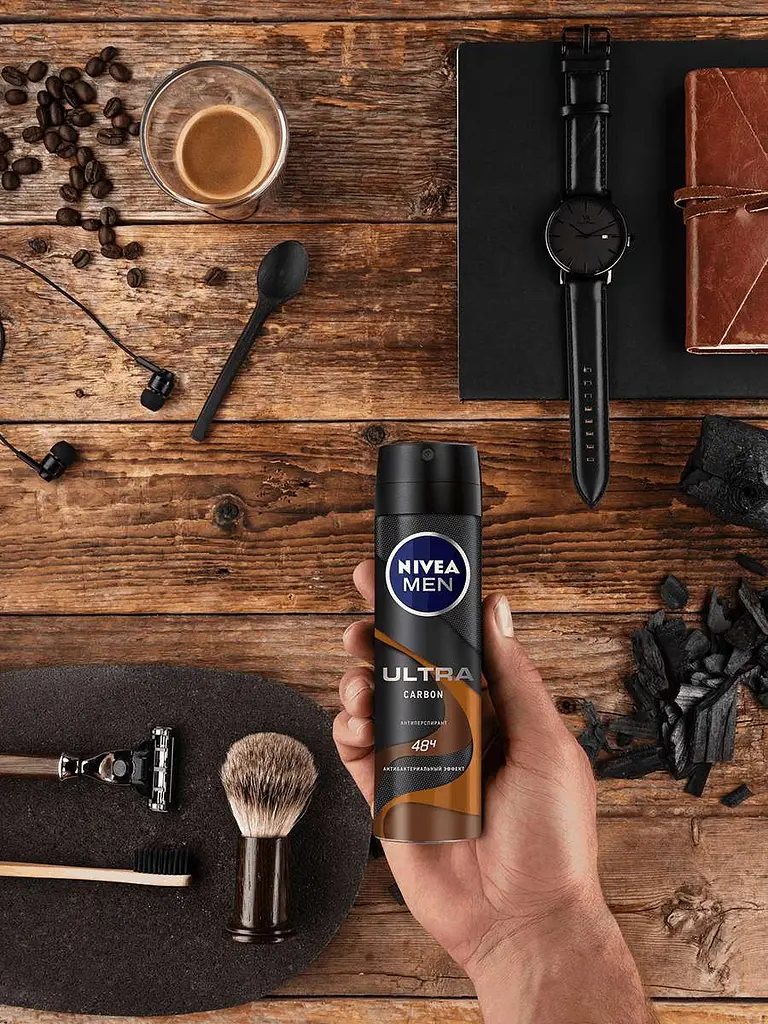Дезодорант-антиперспирант Nivea Men Ultra Carbon спрей 150 мл - фото 4