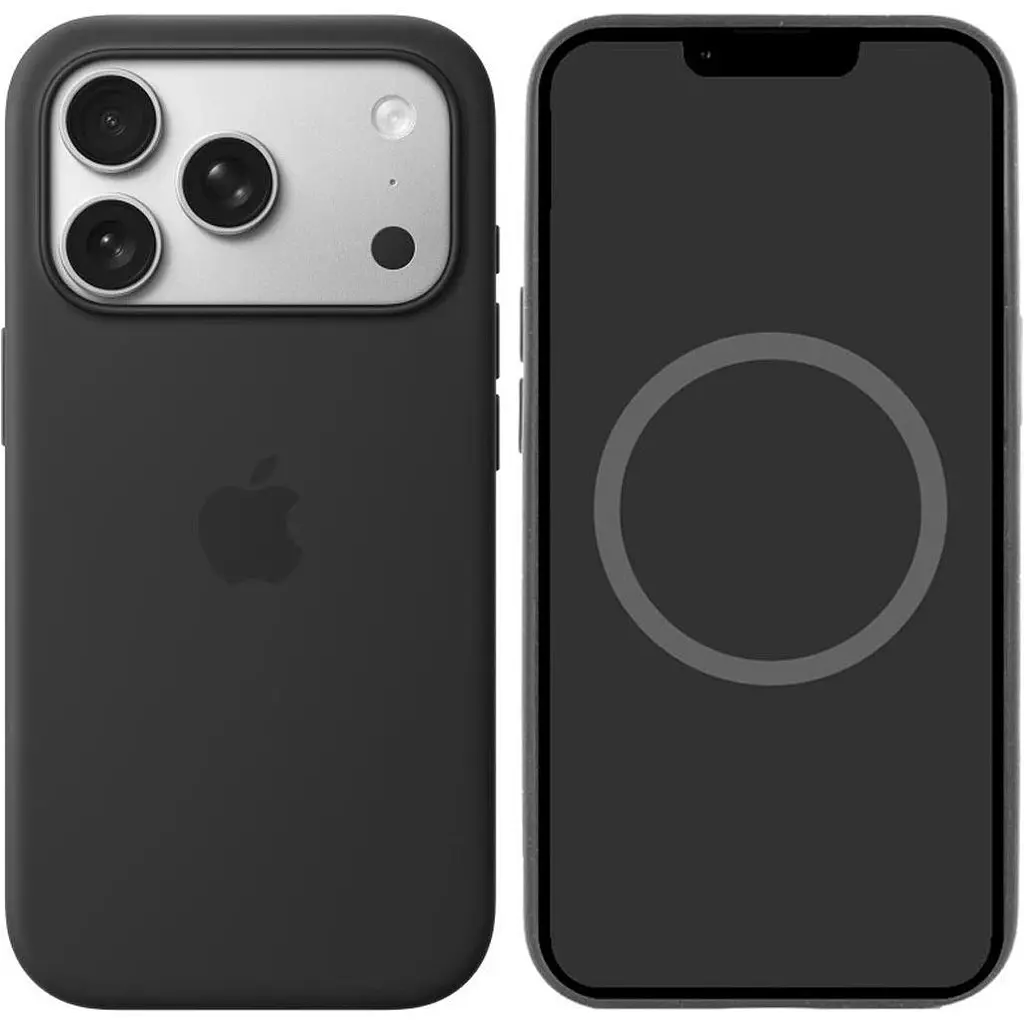 Чохол Silicone Case with Button, Animation & MagSafe для Apple iPhone 17 Pro Max Black AAA [149948] - фото 5