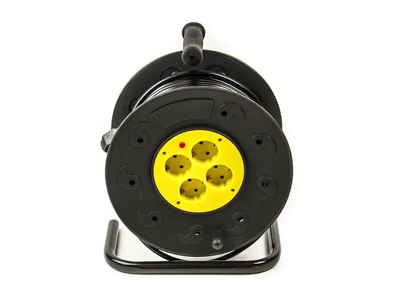 Подовжувач з котушкою PowerPlant JY-2000/40 4 розетки (PPRA08M400S4) - фото 2