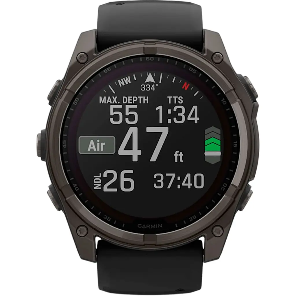 Смарт-часы Garmin Fenix 8 Solar Sapphire 51mm Carbon Gray DLC Titanium with Black/Pebble Gray Silicone Band (010-02907-10/11/70) [115055] - фото 10