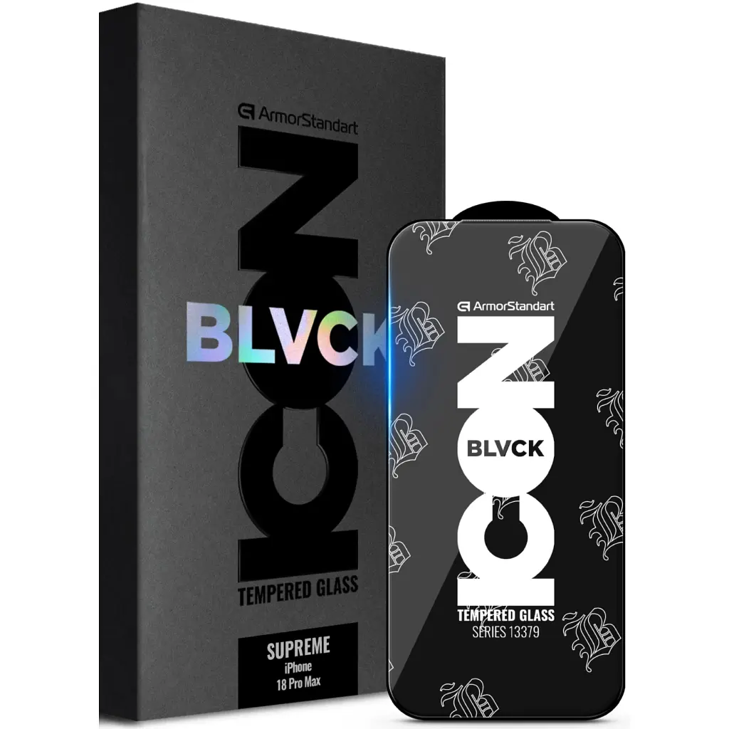 Скло захисне Armorstandart Supreme Black Icon Apple iPhone 18 Pro Max (ARM91940)