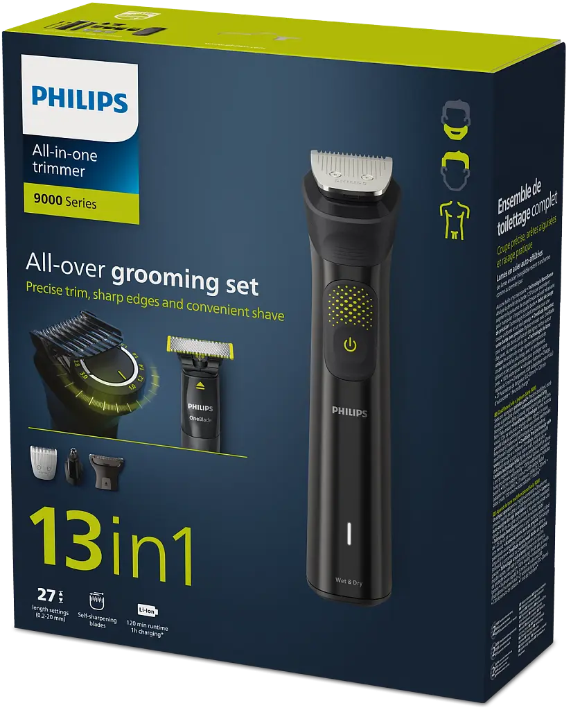Універсальний тример Philips Series 9000 All-in-One сірий (MG9530/15) - фото 3
