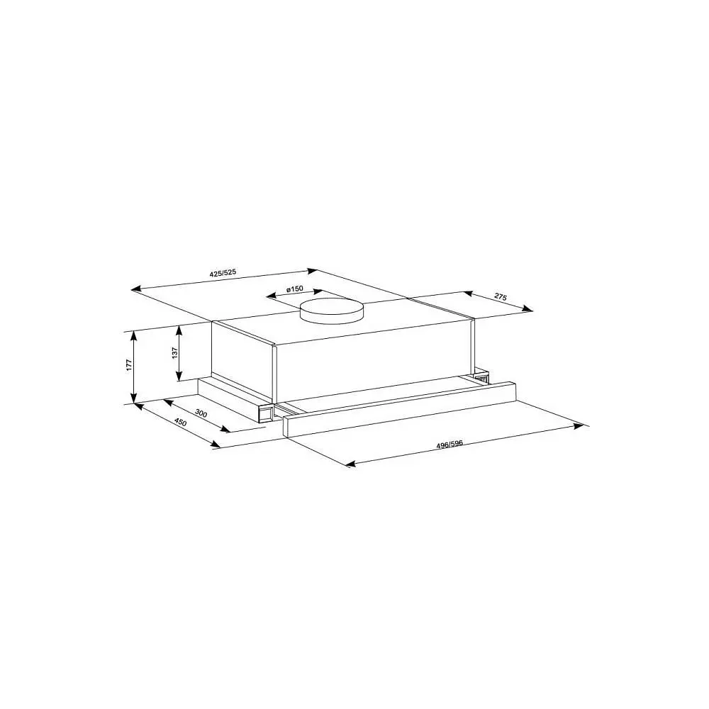 Вытяжка телескопическая Eleyus CYCLON 700 50 BR - фото 9