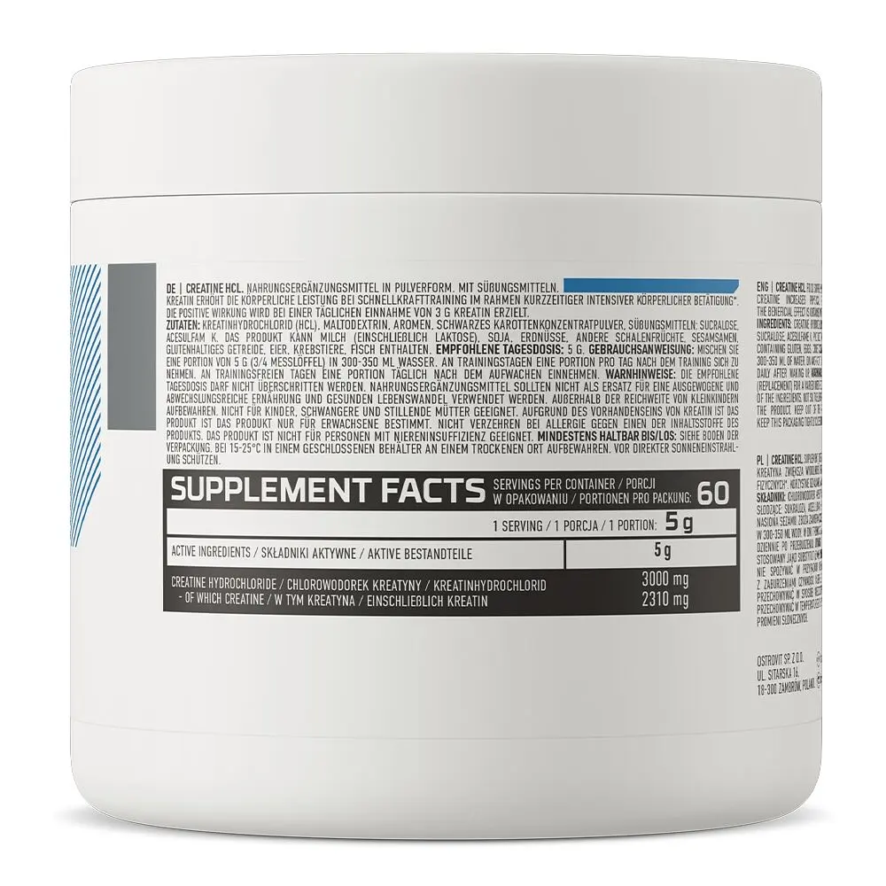 Креатин OstroVit Creatine HCL, 300 грам - Вишня-смородина - фото 2