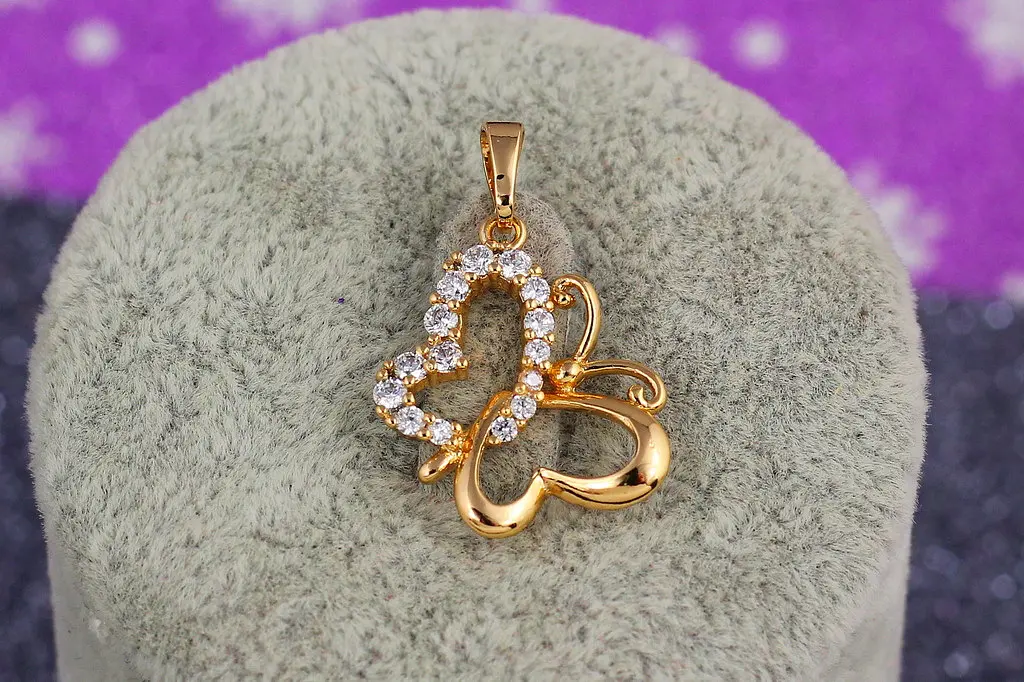 Кулон Xuping Jewelry метелик 2 см золотистий