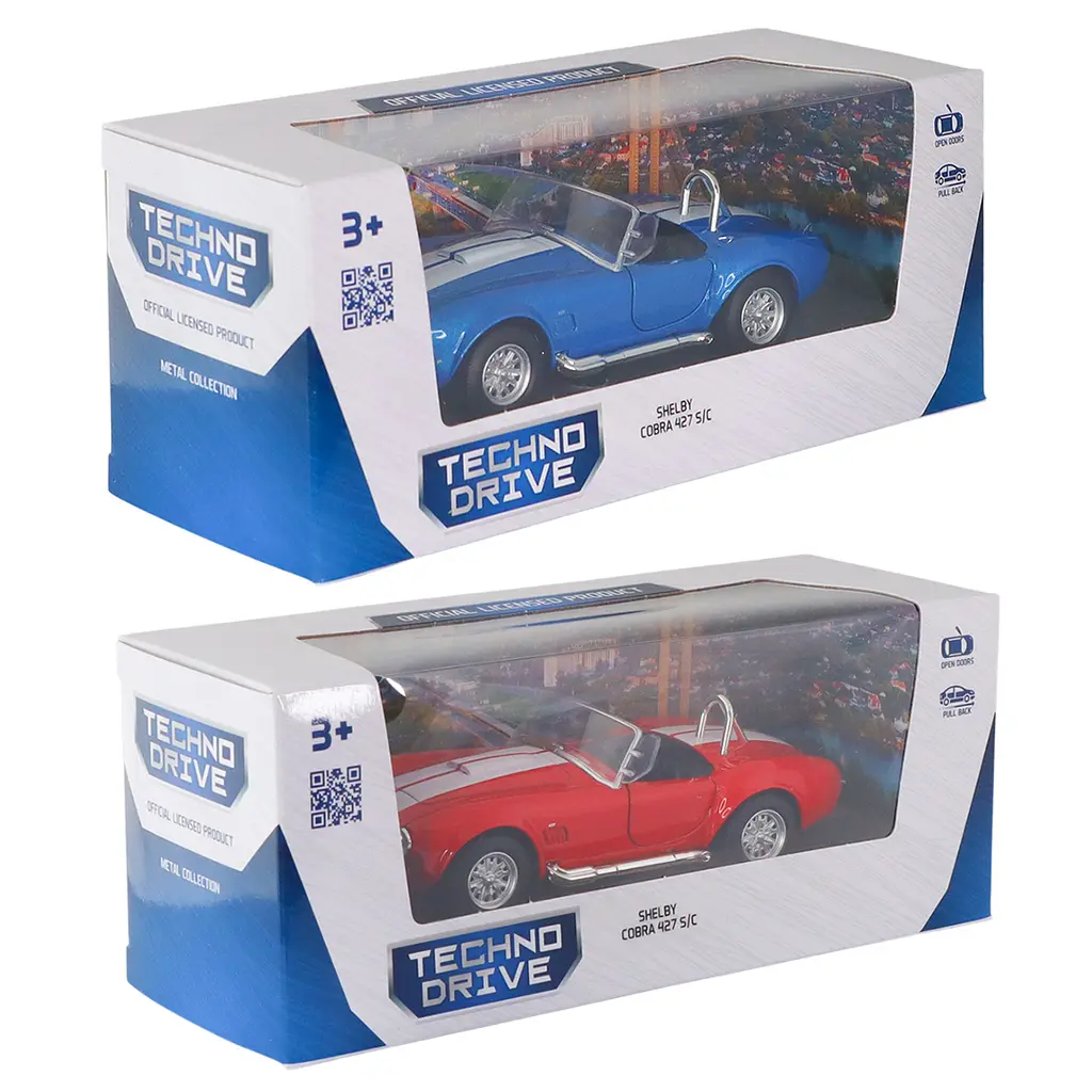 Автомодель TechnoDrive Shelby Cobra 427 SC 1965 в асортименті (260093U) - фото 12