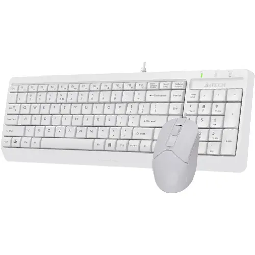 Комплект (Клавіатура та миша) A4Tech F1512 Fstyler USB White (F1512 (White)) - фото 3