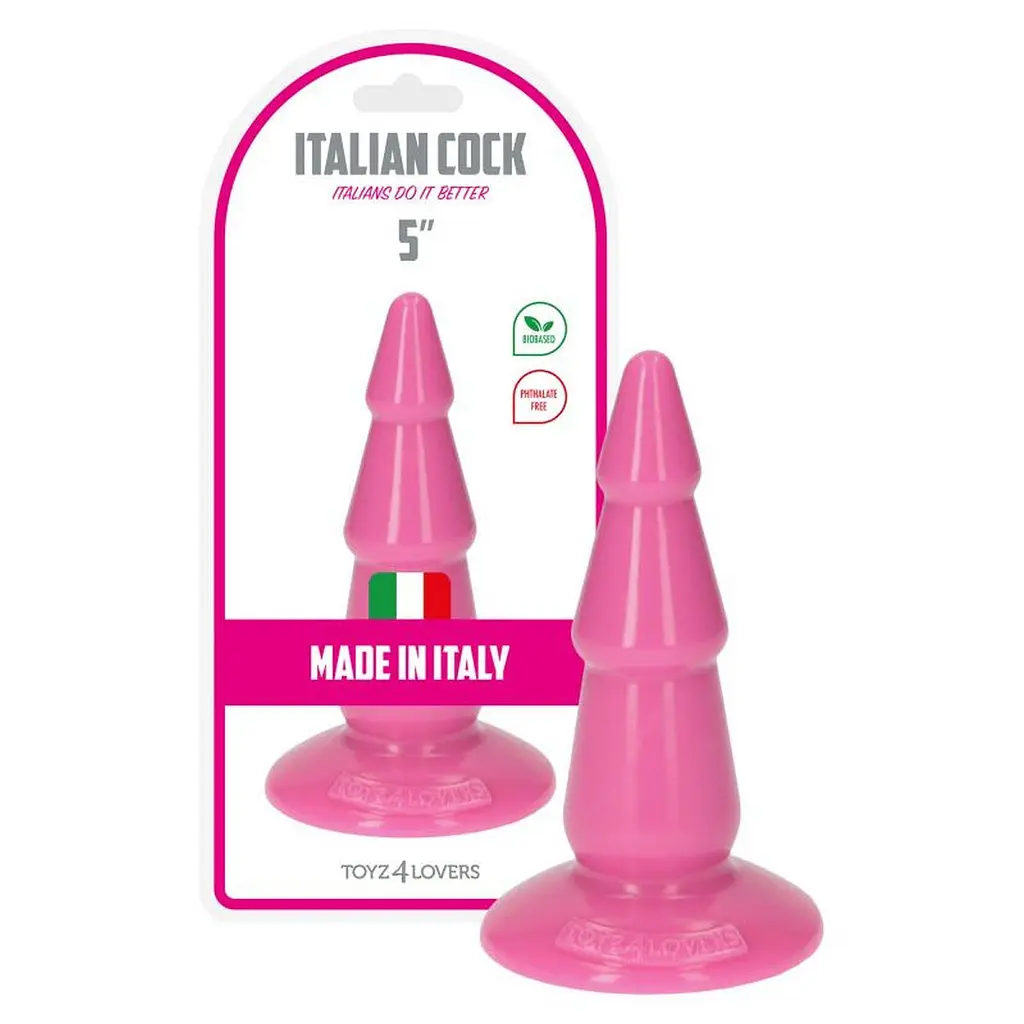 Анальна пробка Toyz4lovers Anal Italian cock 5'', 13 см (рожевий) - фото 4