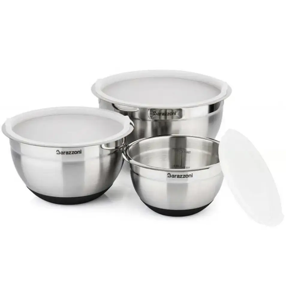 Миска з силіконовою кришкою Barazzoni AISI 20 см 3 л (810160020) - фото 4