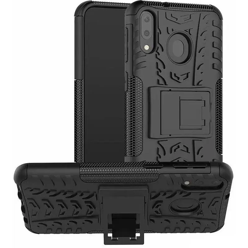 Чохол-накладка Toto Dazzle Kickstand 2 in 1 Case Samsung Galaxy M20 Black - фото 3