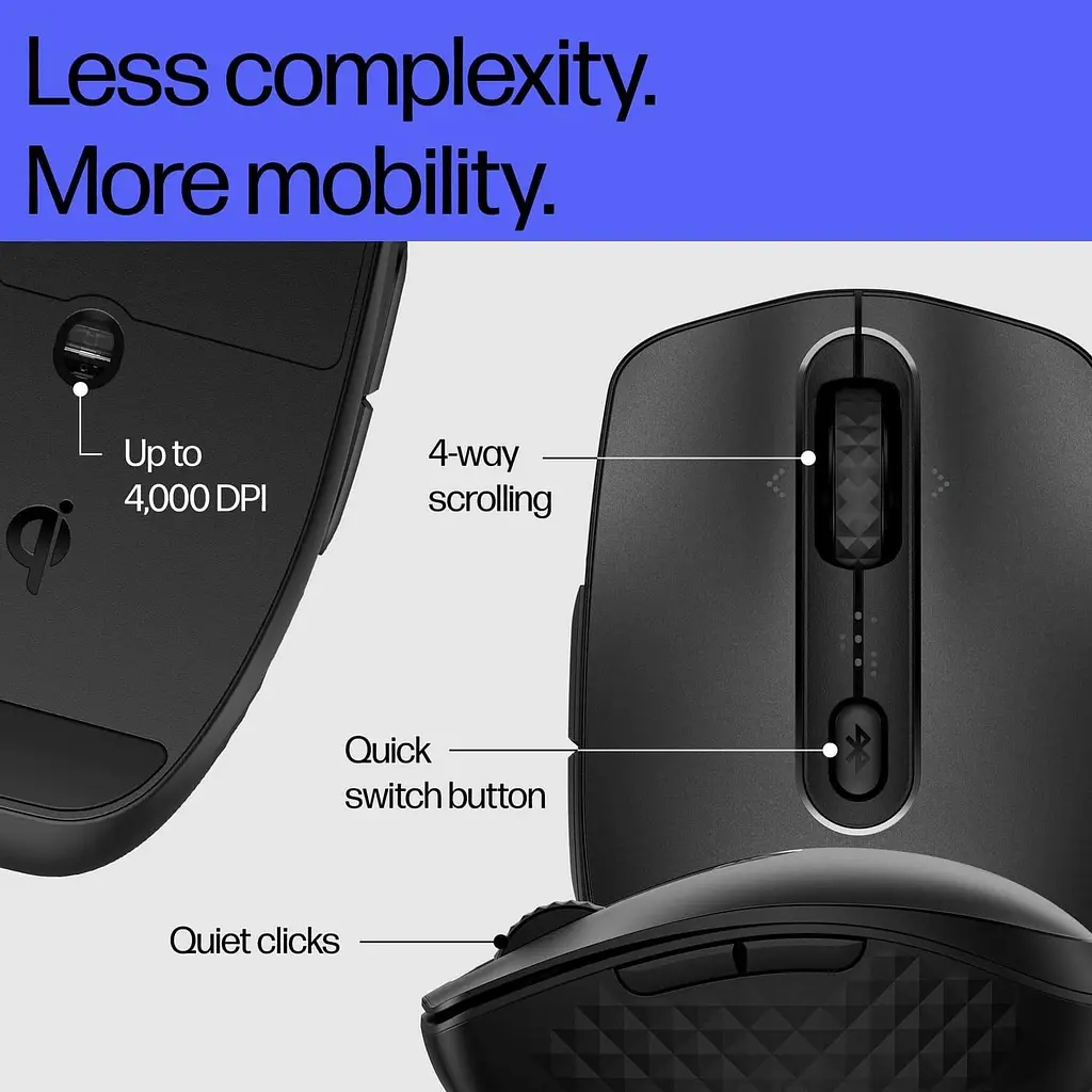 Мышь HP 690 Wireless Black (7M1D4AA) - фото 7