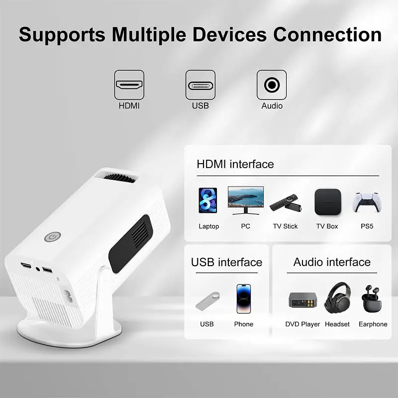 Проектор 4k Android HP330 White - фото 5
