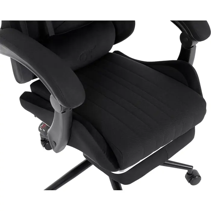 Геймерське крісло GT Racer чорне (X-2324 Fabric Black Suede) - фото 4