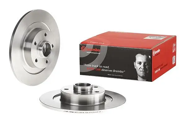 Диск гальмівний невентильований Renault Laguna III 07-15р Brembo (08.A826.47) - фото 3