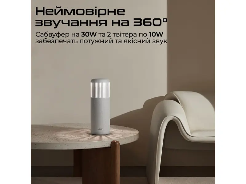 Портативна колонка HiFuture Wedge 50W Silver (wedge.silverwhite) - фото 11