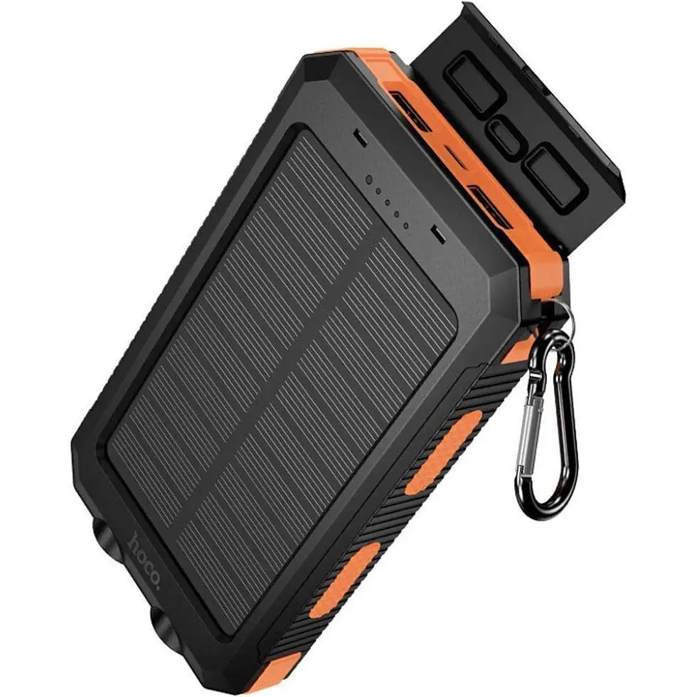 Зовнішній акумулятор Hoco J164 Platinum Solar 8000mAh 10W Black [157758] - фото 5