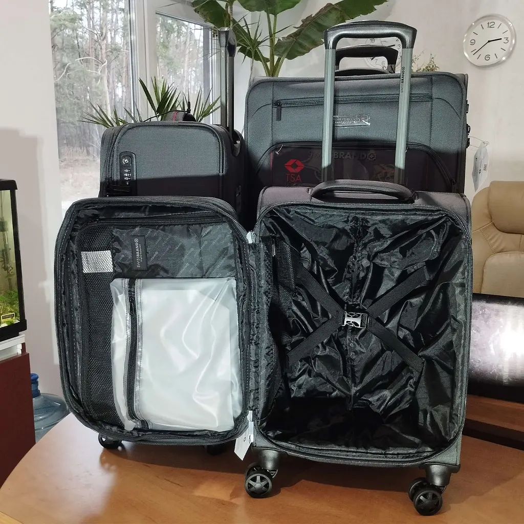 Валіза велика Swissbrand Celtic (L) Polyester Dark Grey (SWB_LSCEL803L) - фото 2