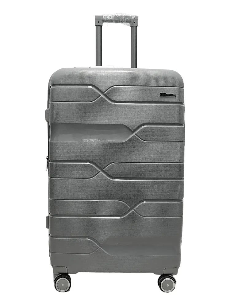 Валіза велика L поліпропілен Milano bag 0306 76×49×31см 82л Срібна