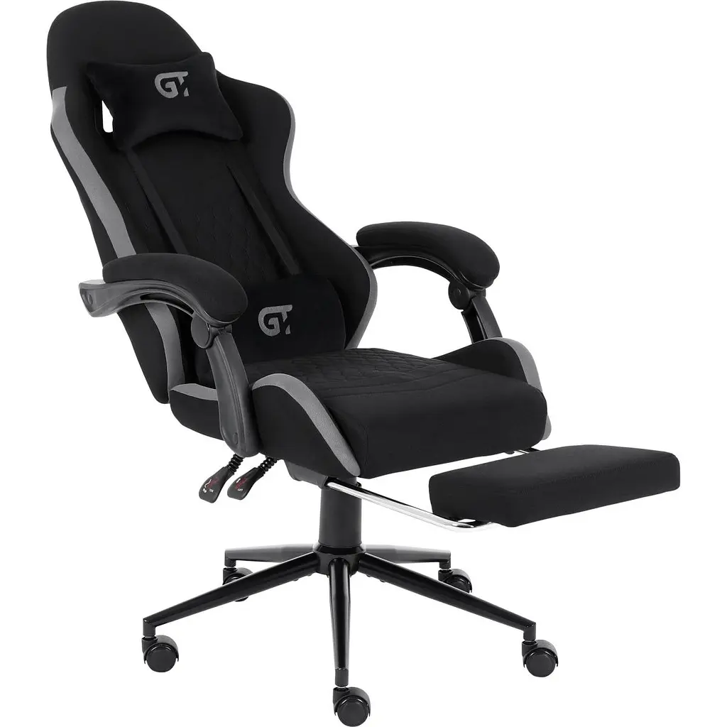 Геймерське крісло GT Racer X-2324 Fabric Black/Gray [121448] - фото 3