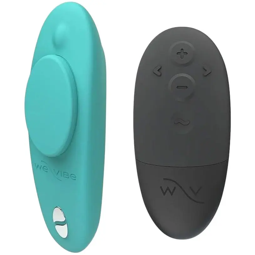 Смарт-вибратор в трусики We-Vibe Moxie+ Aqua пульт ДУ - фото 1