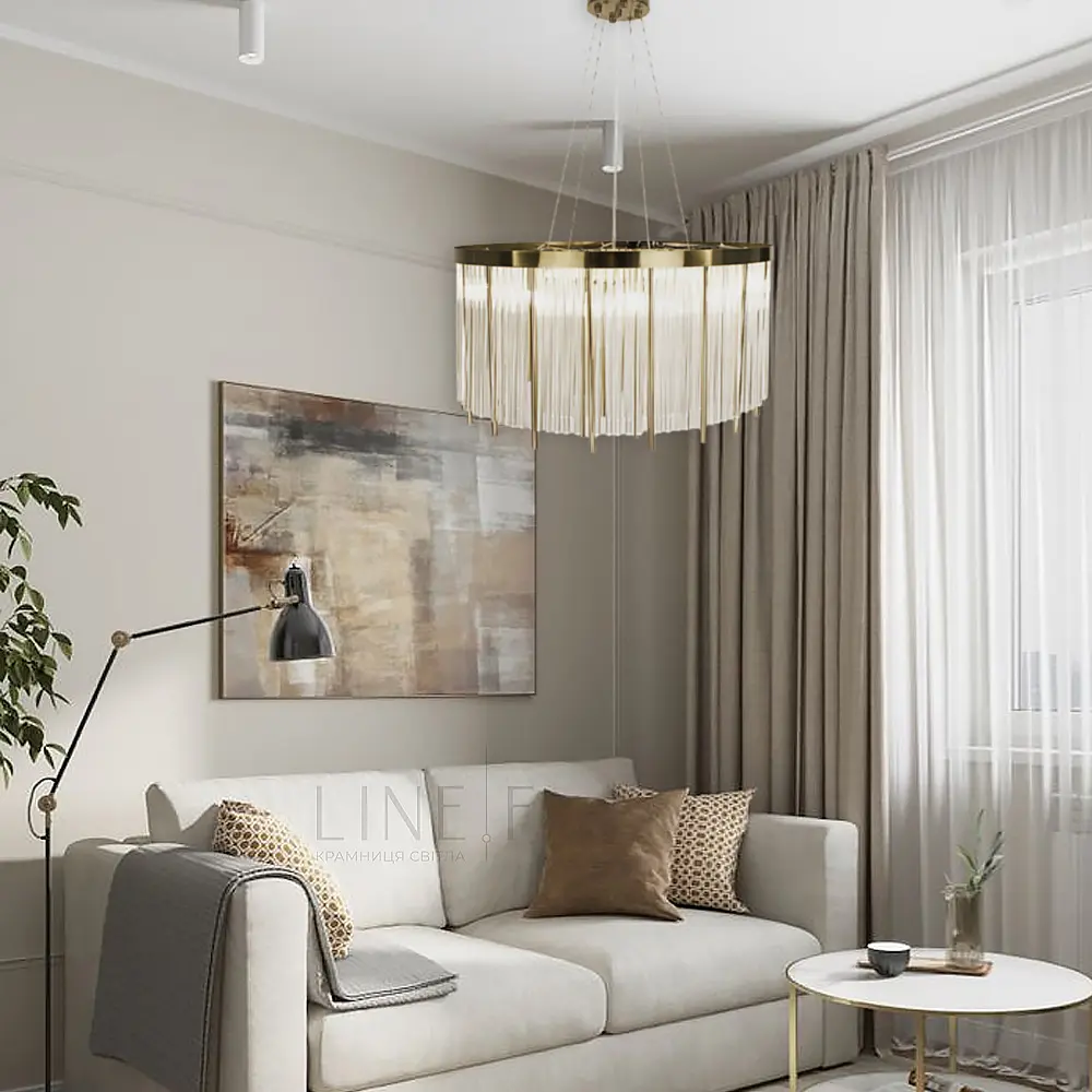 Люстра кольцо ODEON YORK Line.F Диаметр 60см - фото 6