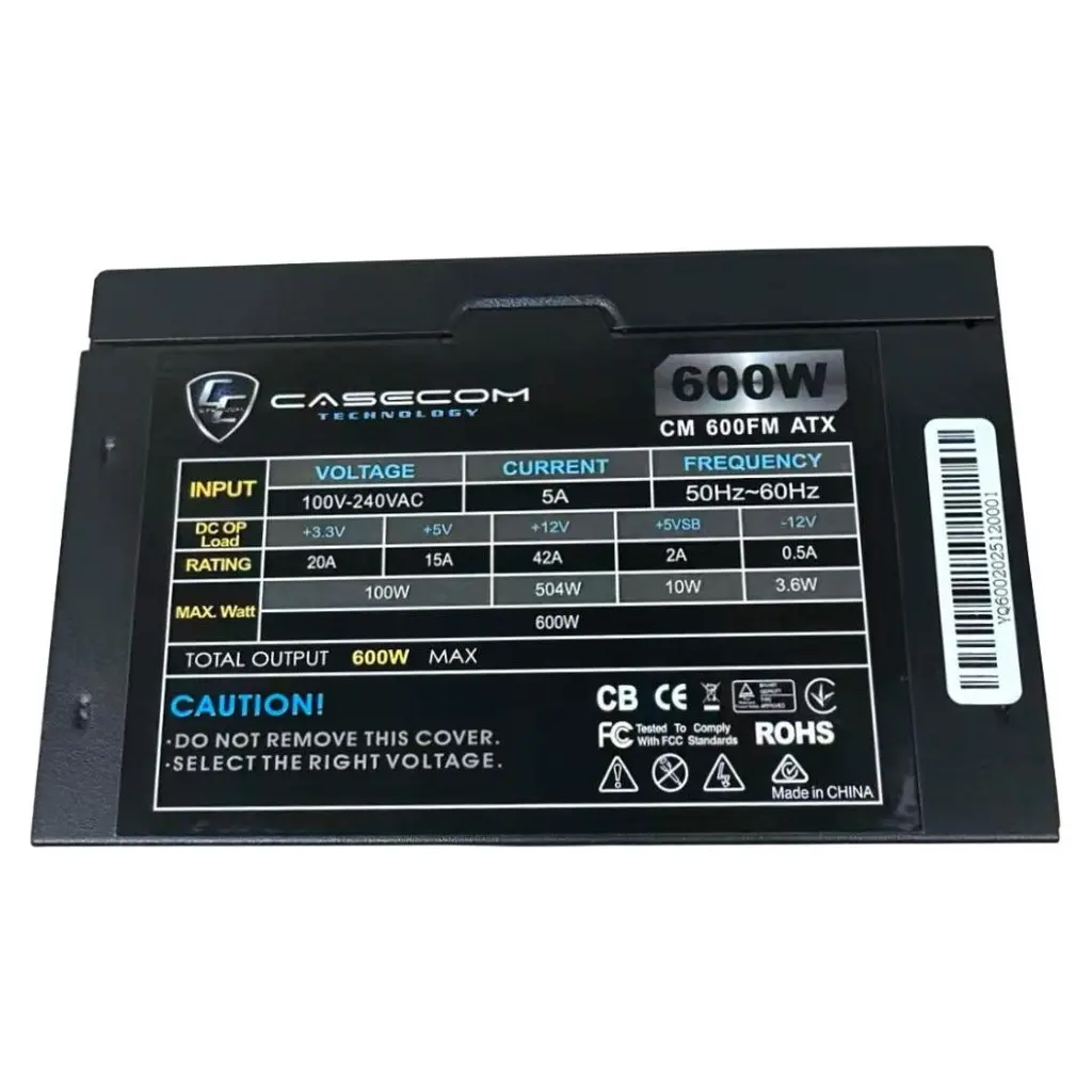 Блок живлення Casecom 600W (CM 600FM ATX) - фото 5