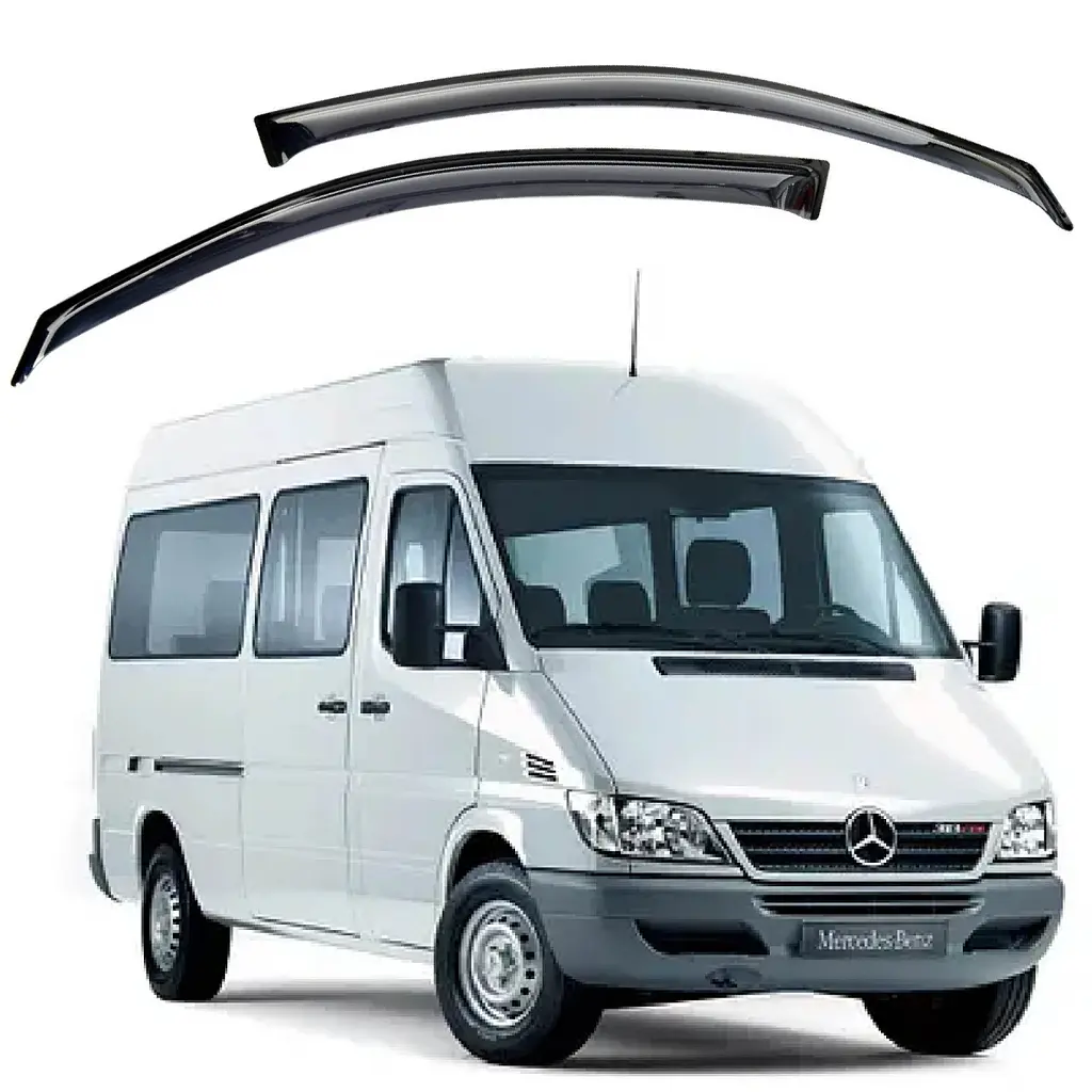 Дефлектори вікон для Mercedes-Benz Sprinter (W901-905) 1995-2006 на скотчі (Acrylic)