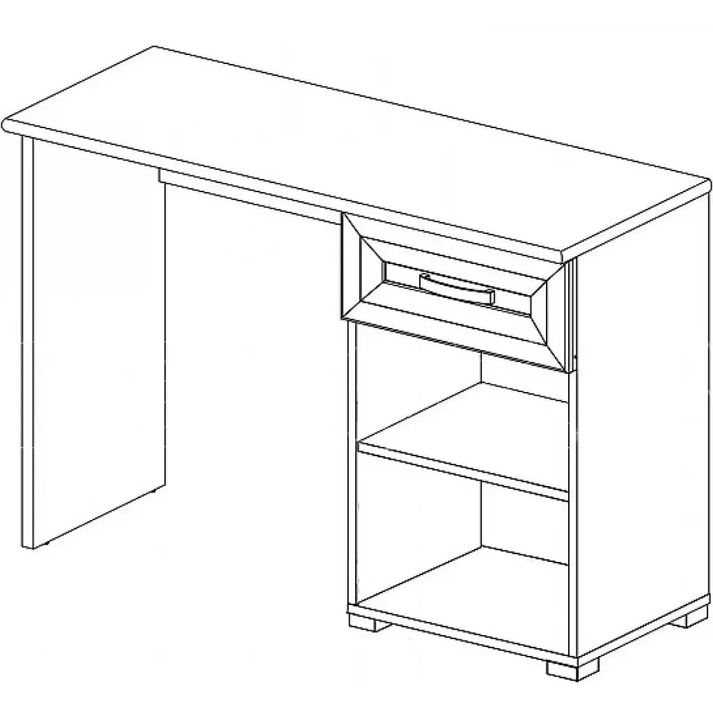 Туалетний столик ВМК Маркус TOL1D1S Джанні/Дуб кам'яний (GRB-1821) - фото 2