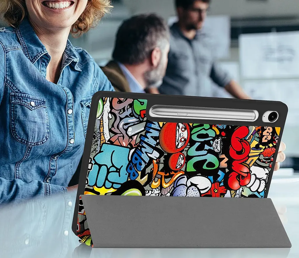 Чохол-книжка BeCover Flexible TPU Mate для Samsung Galaxy Tab S9 (SM-X710/SM-X716)/S9 FE (SM-X510/SM-X516B) Graffiti (712534) - фото 10