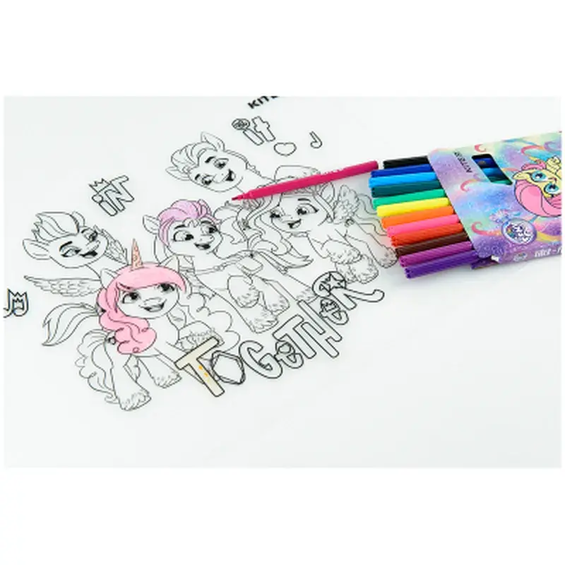 Підкладка настільна Kite силіконова розмальовка My Little Pony, 30х40см (LP22-424) - фото 8