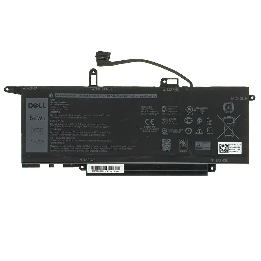 Батарея для ноутбука Dell NF2MW (Latitude 9410) 7.6V 6500mAh 52Wh Чорний (7146W) - фото 2
