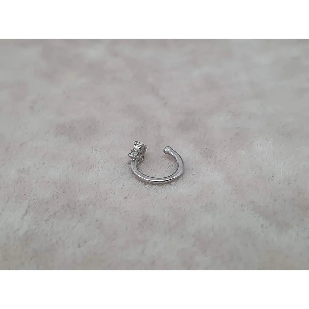 Серебряная серьга-кафф на хеликс Umax. 7045U - фото 2