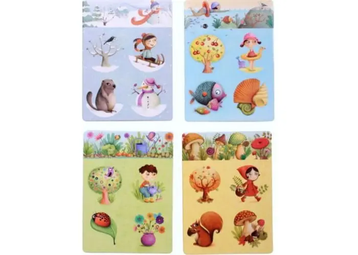 Настільна гра Djeco Дитяче лото. 4 сезони (Loto 4 seasons, 16 pcs) (DJ08123) - фото 6