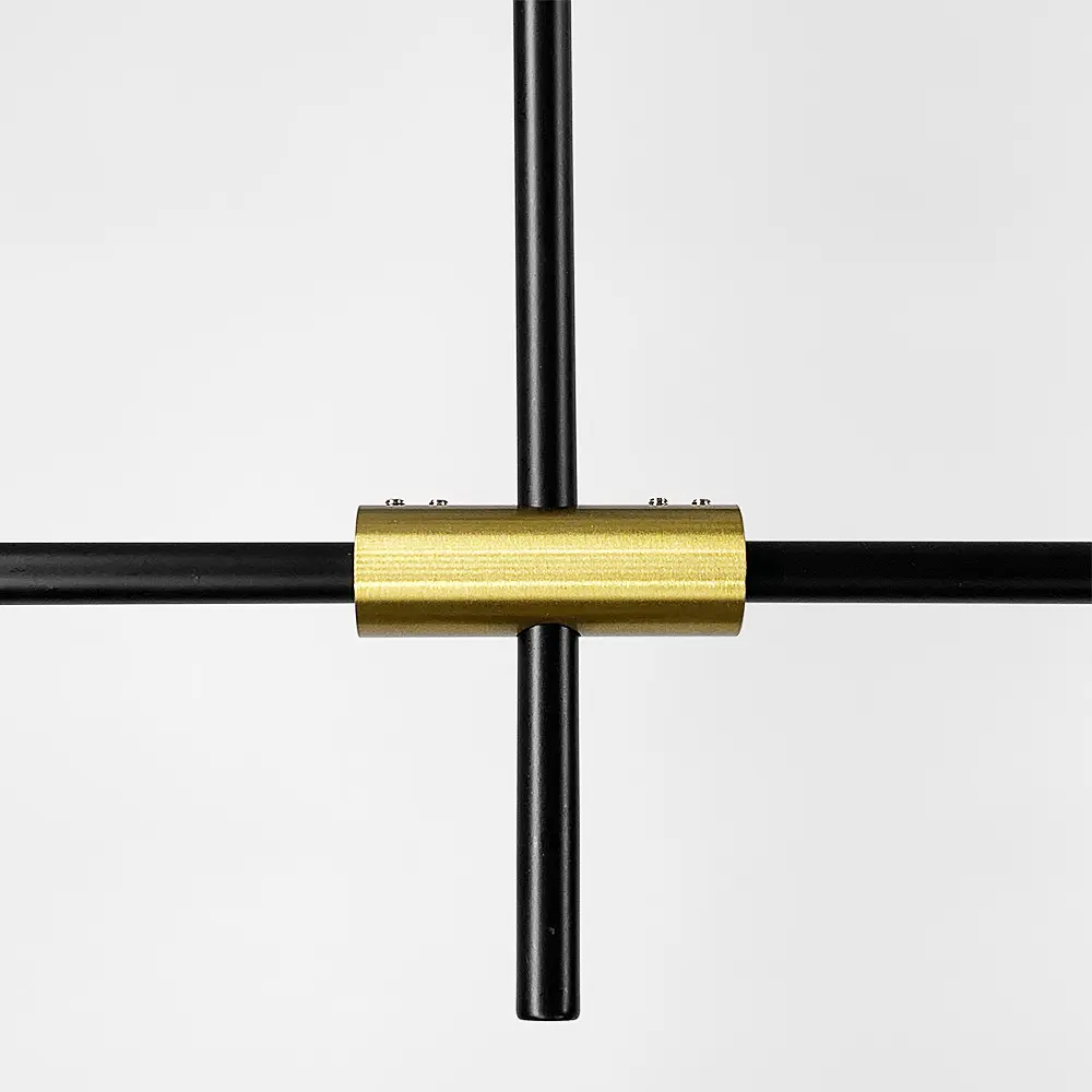 Удлиненная дизайнерская люстра в черном корпусе | Ст. MJ 87/4 | Line F - фото 3