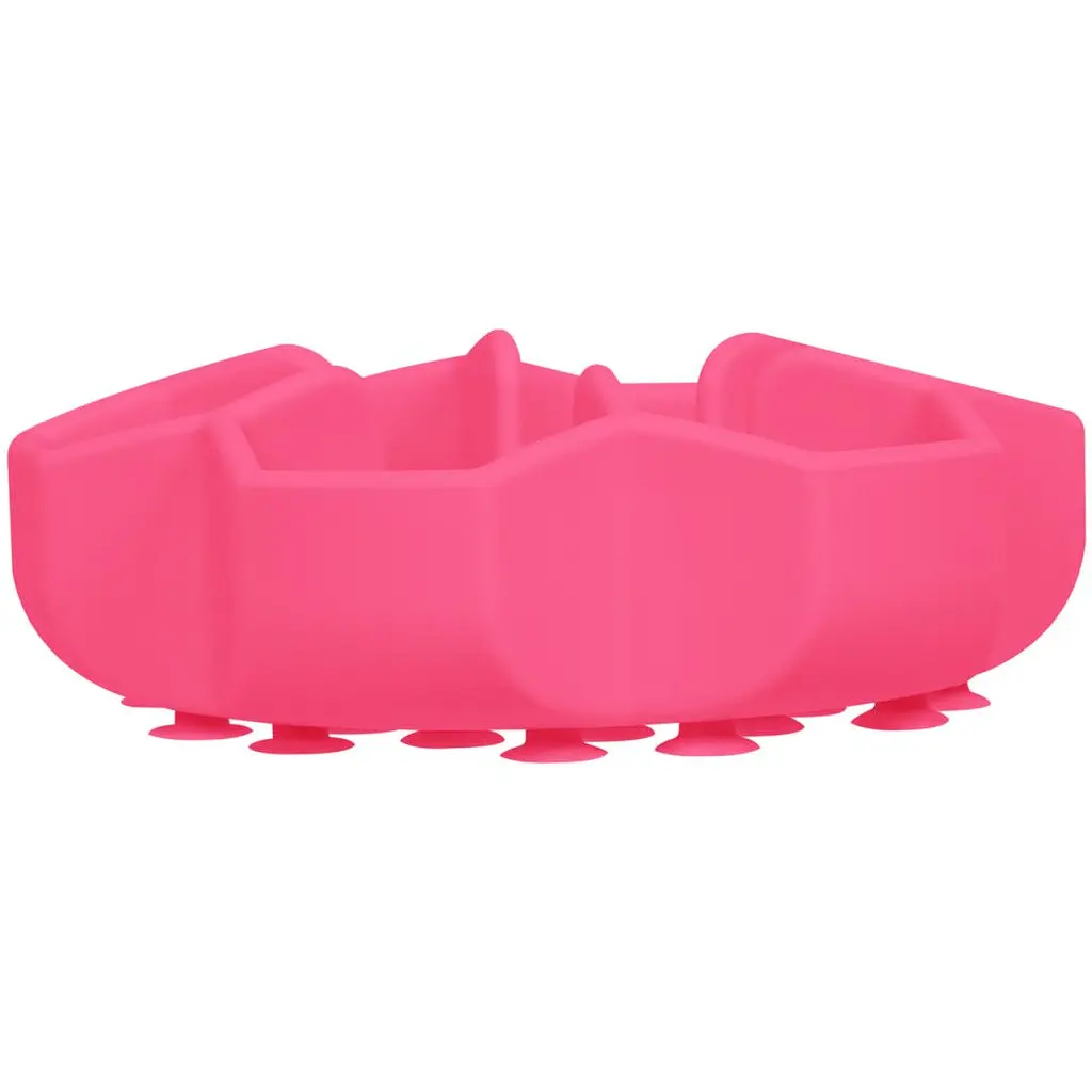 Миска собак та котів Waudog Silicone для повільного харчування 450 мл рожева - фото 3