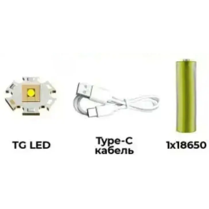Ручной фонарь RB-286 аккумуляторный XH P50 LED Type-C 18650 - фото 5