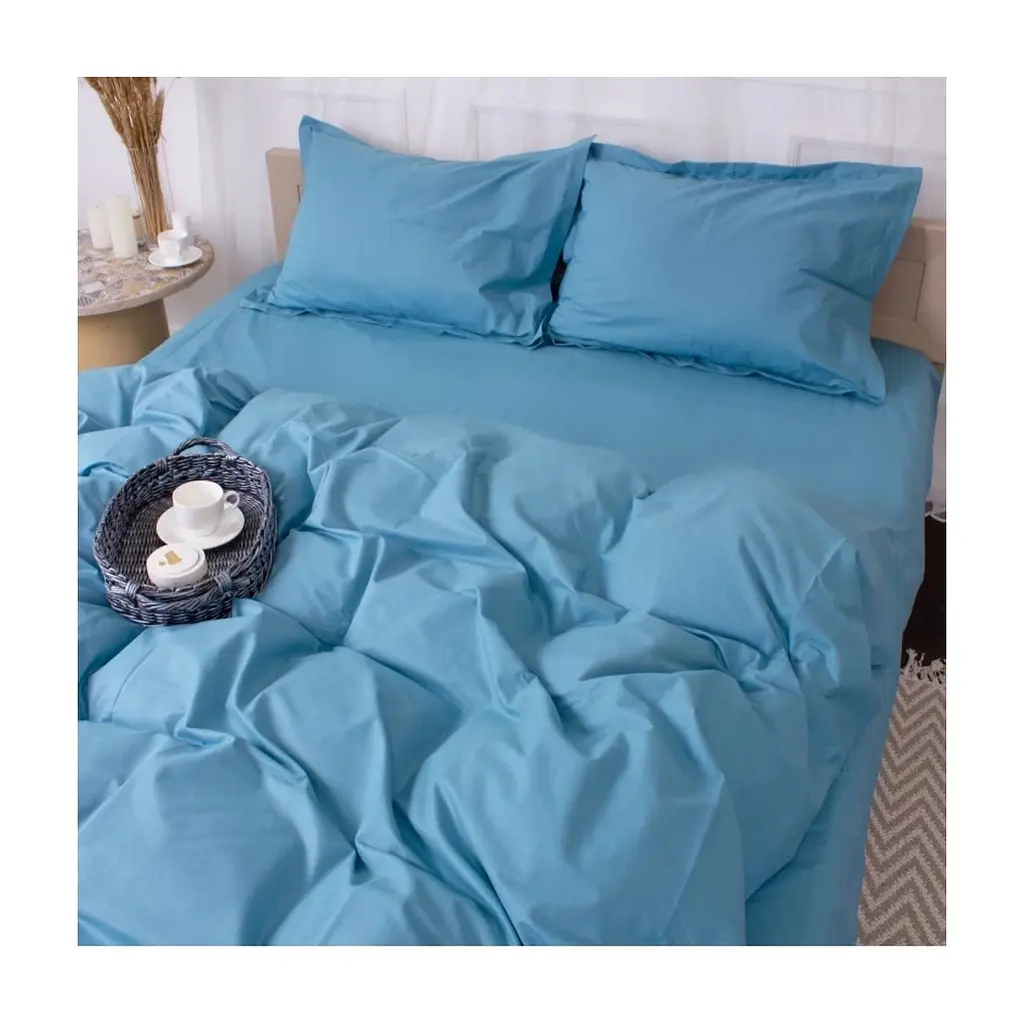 Постільна білизна MirSon Poplin Line 067 Green wave 110x140 (2200006277392) - фото 2