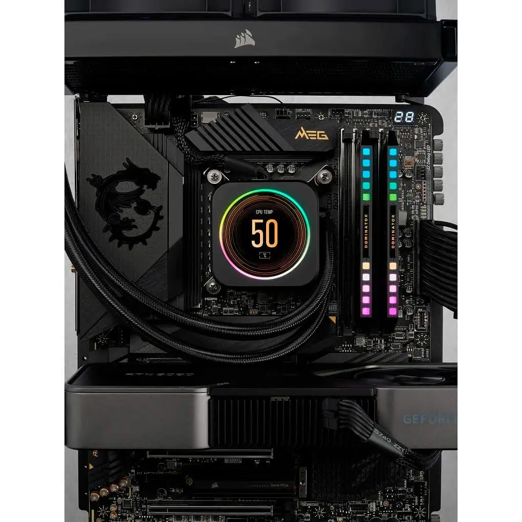 Модуль памяти Corsair DDR5 64GB (2x32) 6000MHz DOMINATOR PLATINUM RGB Black XMP 3.0 (CMT64GX5M2B6000C40) Б/у - фото 6