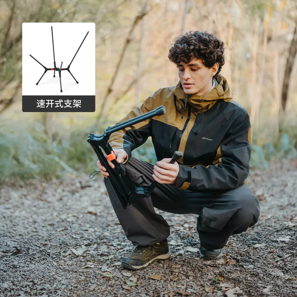 Стілець складаний ультралегкий Naturehike CNK2550JJ013 Yamami YL01, розмір М, алюміній, оливковий - фото 5