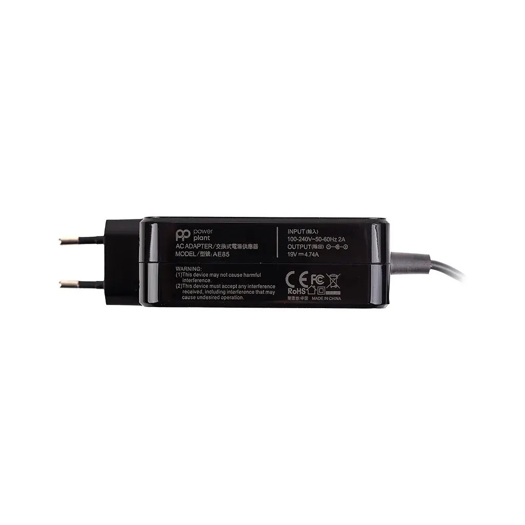 Блок живлення до ноутбуку PowerPlant ASUS 220V, 19V 90W 4.74A (5.5*2.5) wall mount (WM-AS90F5525) - фото 2