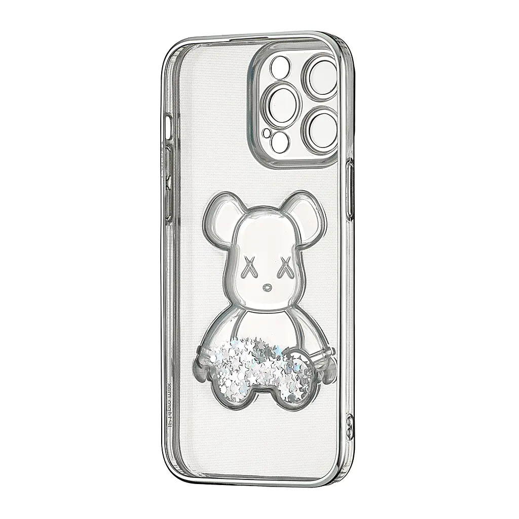 Чохол Shining Bear Case Protected Camera iPhone 14 Pro Max Silver - фото 3
