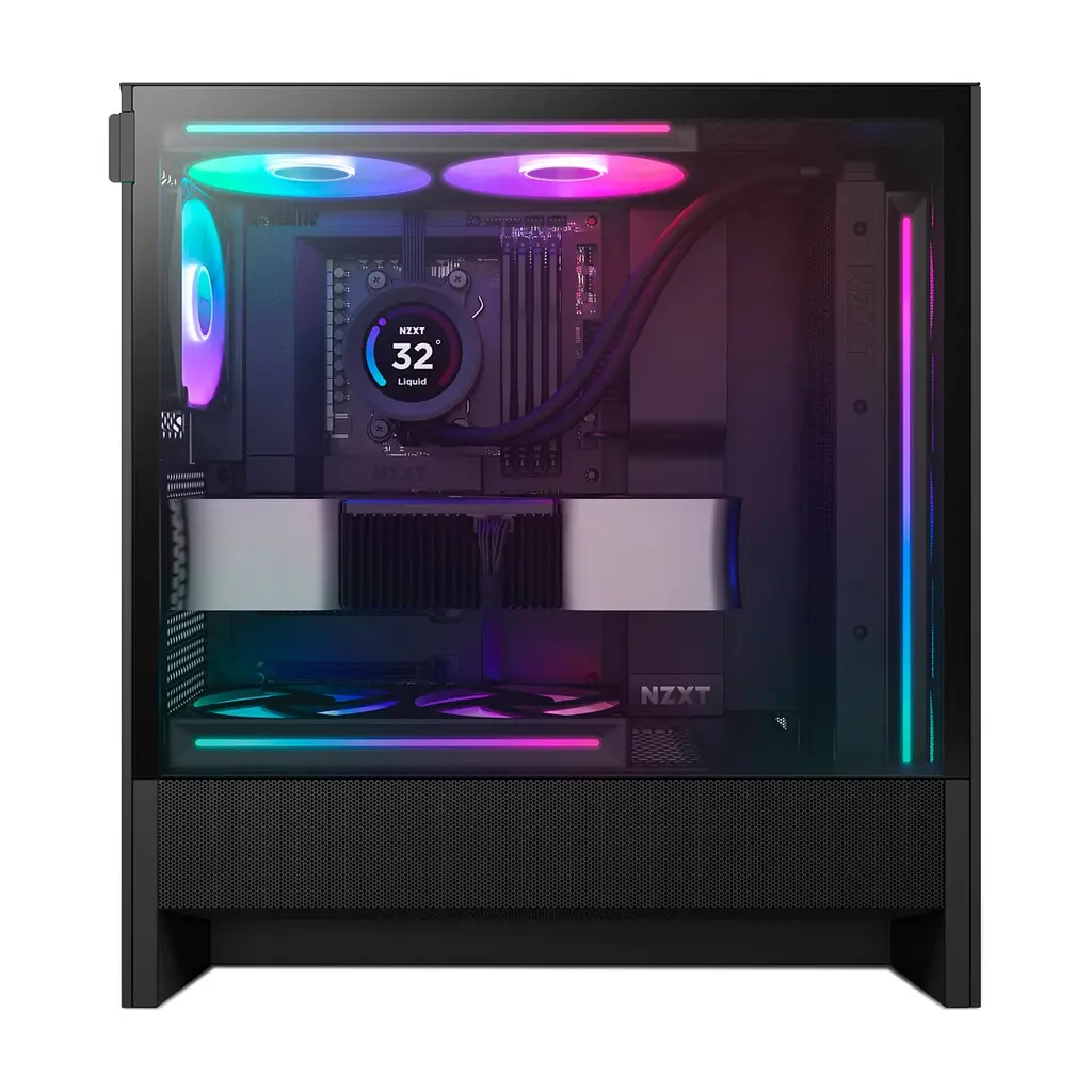 Корпус для ПК NZXT H5 Flow RGB Compact (CC-H52FB-R1) - фото 8