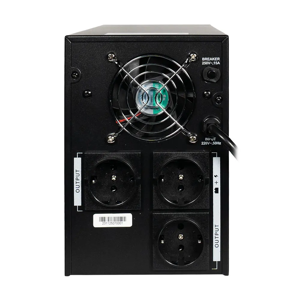 Джерело безперебійного живлення KRF-3000VA/1800W(LCD) UPS Kraft (42-00006) - фото 5