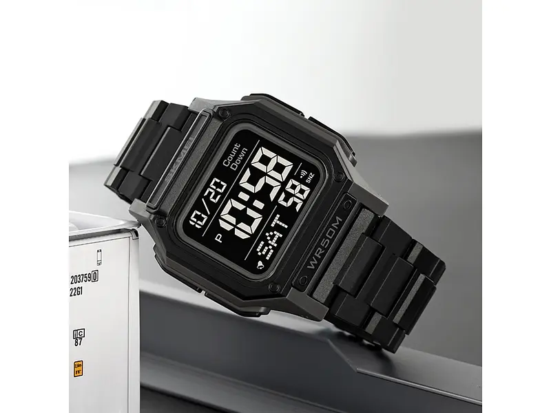 Наручний годинник чоловічий 2264BKGYBK Black-Grey-Black Skmei acs0030088 - фото 6