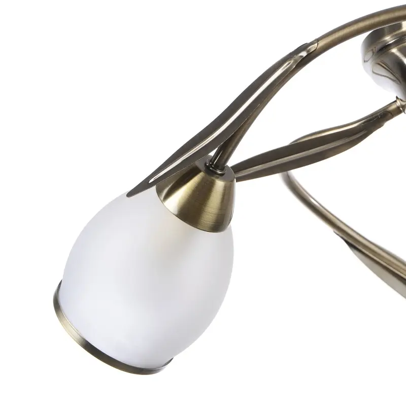 Люстра потолочная Brille классическая E14 BZ (LK-157C/3) - фото 3