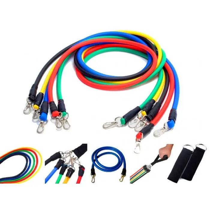 Набор эспандеров для фитнеса, 5 резиновых жгутов Power Bands - фото 2