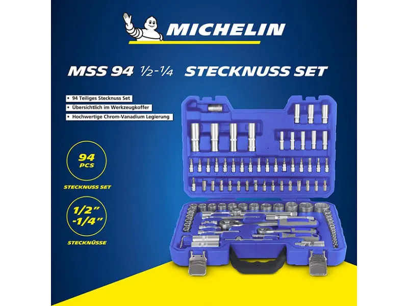 Набір інструментів Michelin MSS 94-1/2-1/4 SOCKET SET - фото 2