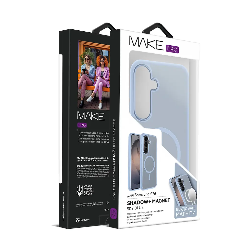 Чохол MAKE Samsung S26 Shadow+ Magnet Sky Blue - фото 2